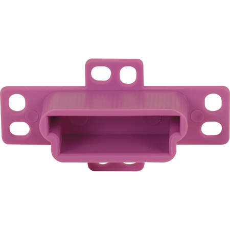 PRIME-LINE Drawer Track Backplate, 1-1/4 in. Opening, Plastic, Purple 2 Pack R 7133